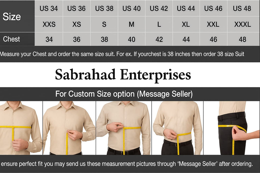 Elegant Ivory Tuxedo with Black Floral Embroidery